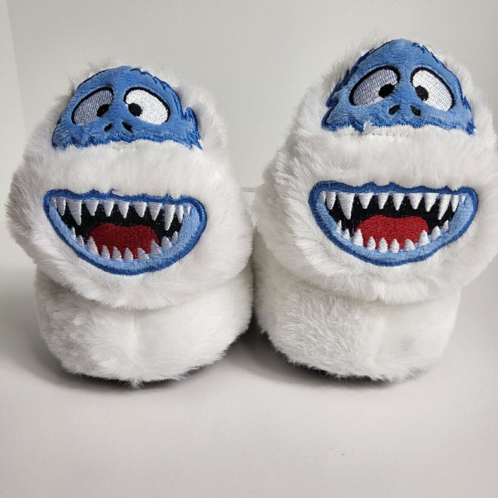 Rudolph Red Nosed Reindeer Slippers Abominable Snowman Sz 7/8 Christmas Toddler